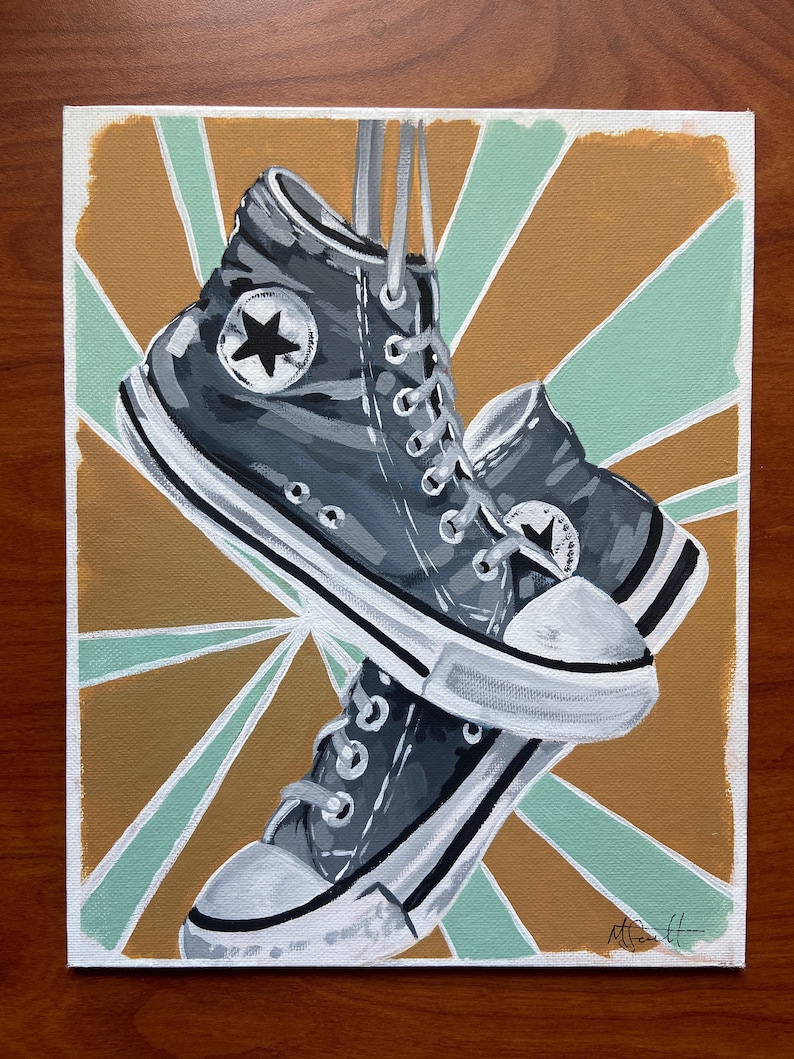 8 x 10 Converse Painting Print Etsy France