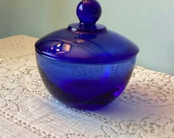 Anchor Hocking Cobalt Blue Sugar Bowl