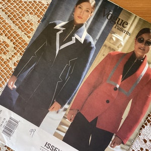 Issey Miyake Vintage Vogue Designer Pattern ##1481, Complete Pattern, Uncut & FactoryFolded, Size 14-16-18, 1994, Rare Jacket Pattern