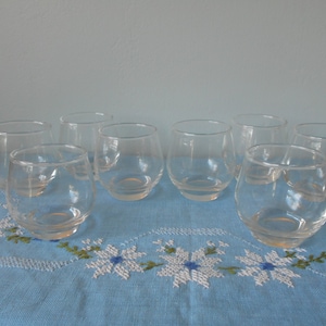 Set of 10 Roly Poly Shot Glass, Roly Poly Cocktail Glass, Roly Poly Bourbon Glass, Roly Poly Barware, Holds 4 Ounces