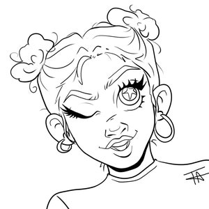 Benutzerdefinierte digitale Lineart für Färbung