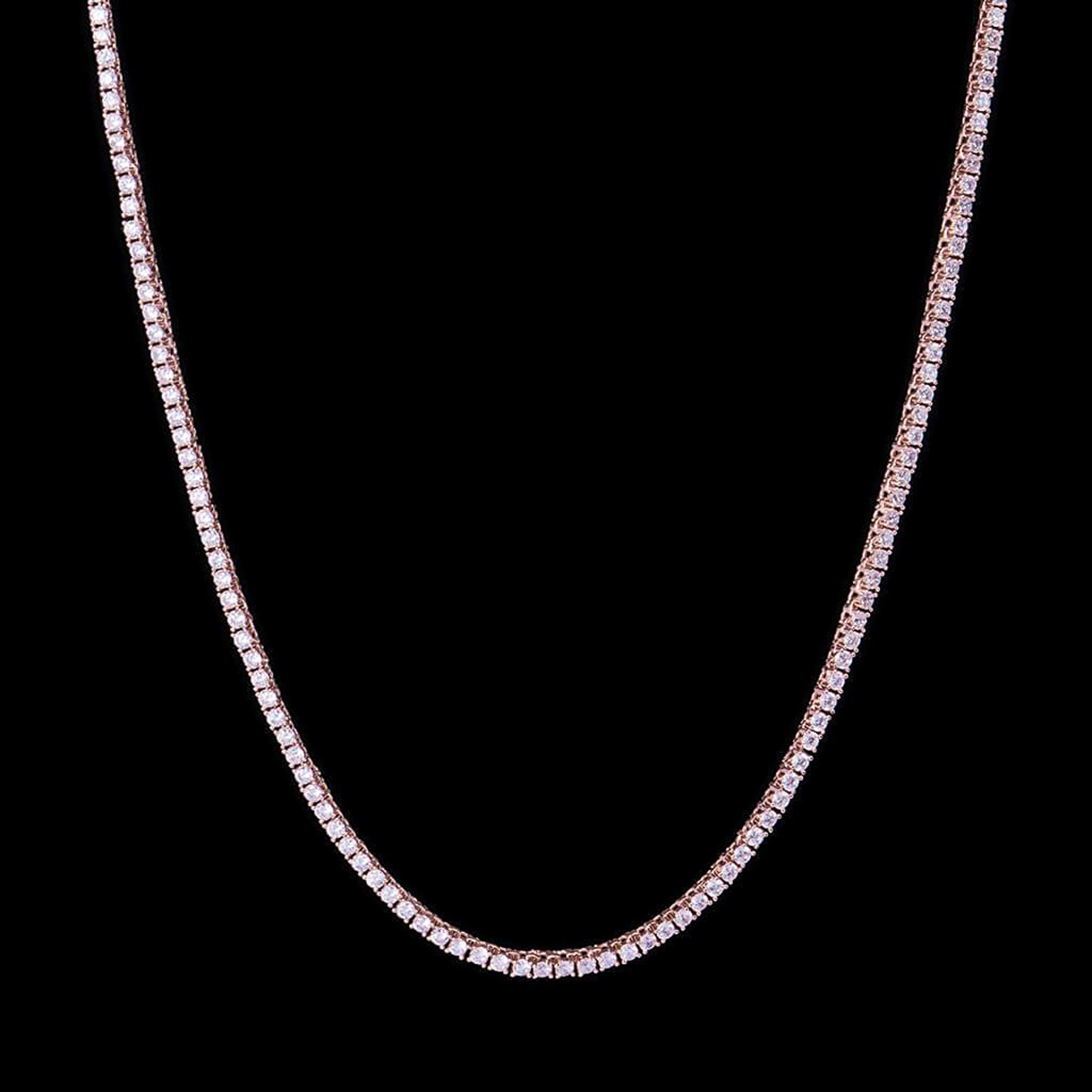 Mini 2mm 925 Sterling Silver Rose Gold 