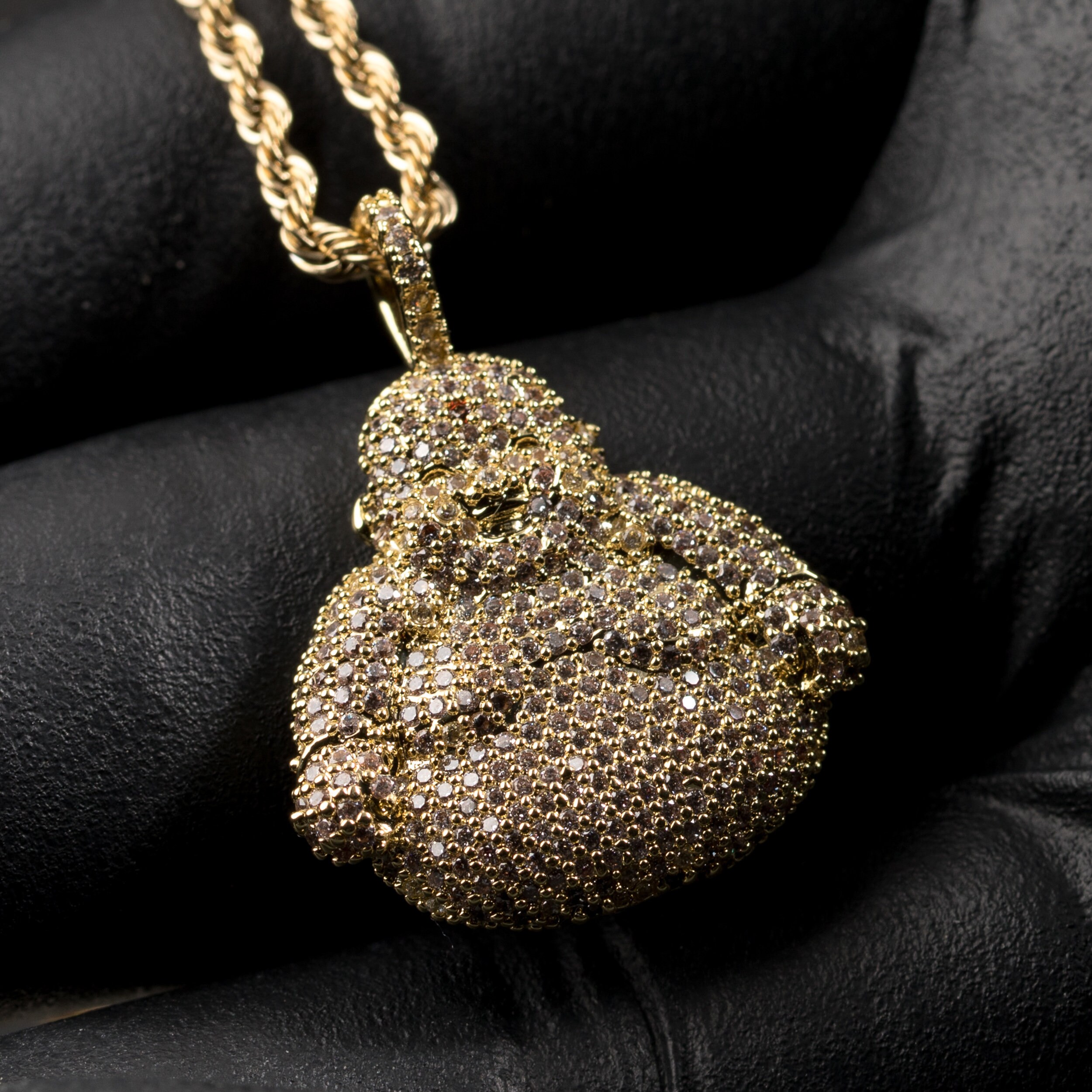 Iced out buddha best sale chain