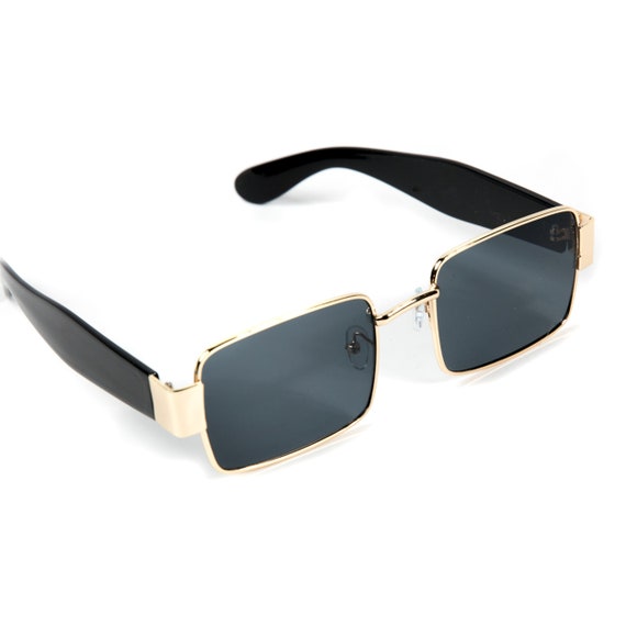 Designer Black And Gold Sunglasses For Men And Women Classic Square Full  Frame Vintage 1165 1.1 Shiny Gold Metal UV Protection Perfect For Outdoor  Activities From Luxurysunglasses, $47.13