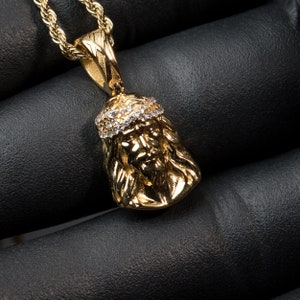 Jesus Necklace Gold Jesus Piece 