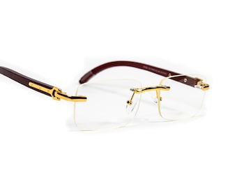designer gold frame glasses