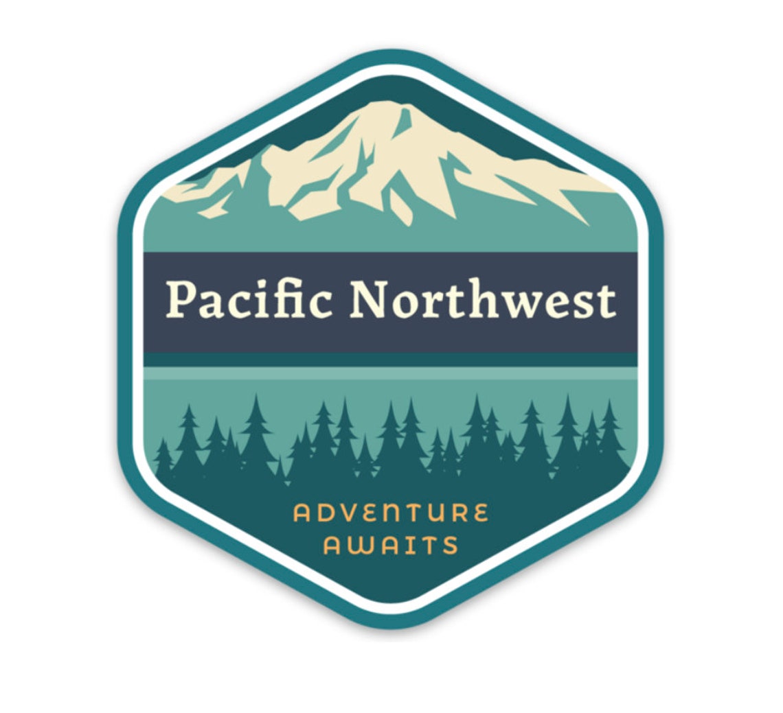 Pacific Northwest Vinyl Sticker PNW Sticker Laptop Decal Etsy