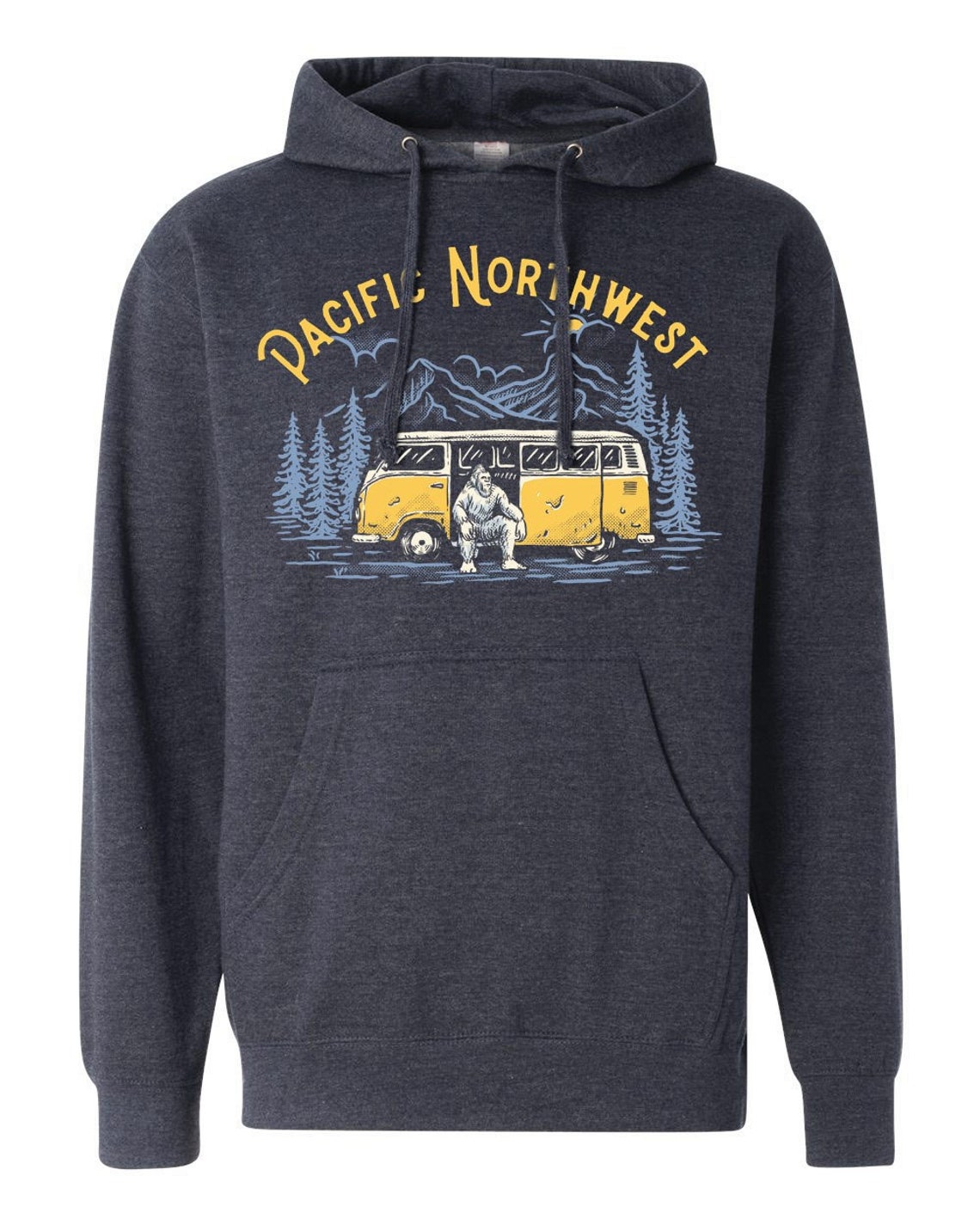 PNW Hoodie Pacific Northwest Hoodie Sasquatch Bigfoot - Etsy 