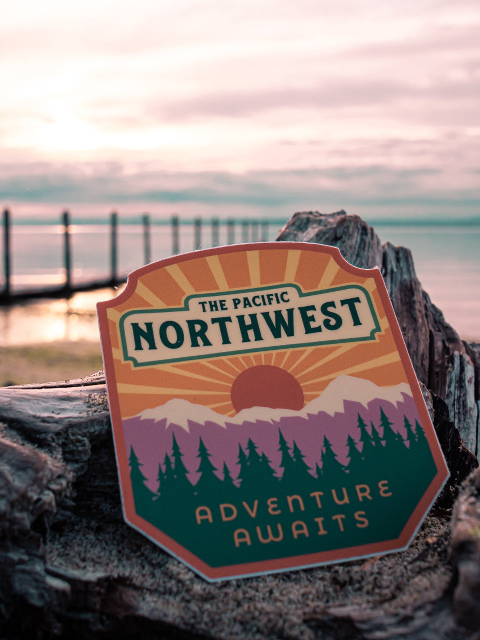 Pacific Northwest Vinyl Sticker PNW Sticker Laptop Decal Etsy