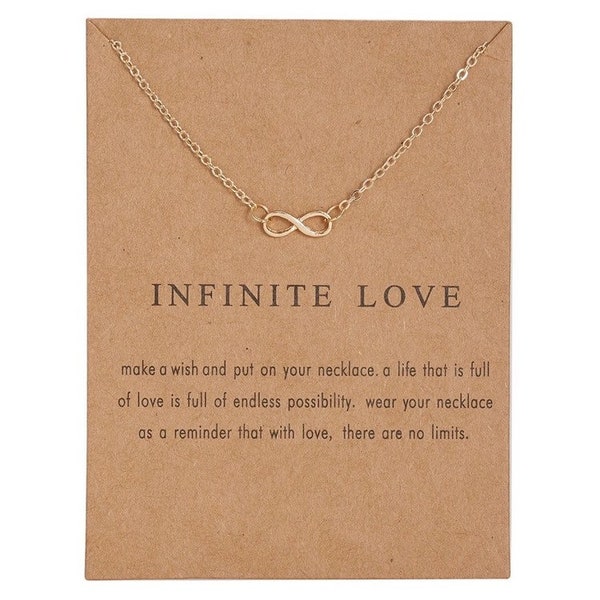 Gold Infinity Necklace, Meaningful Necklace, Infinity Pendant, Necklace For Mom