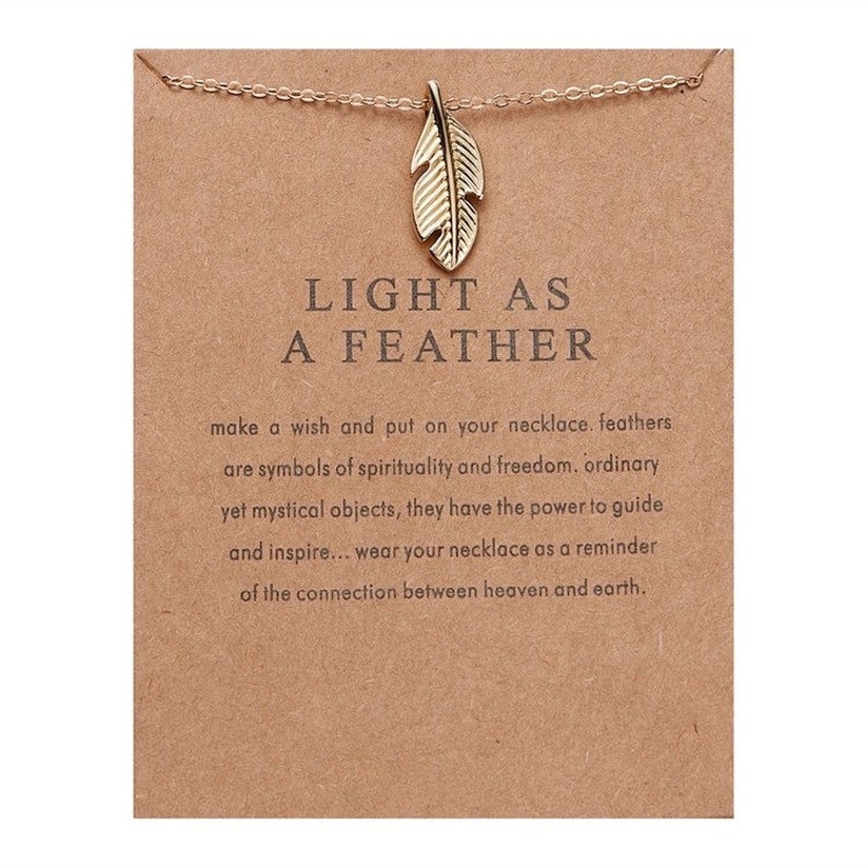 Meaningful Necklace With Message Card Inspiration Necklace Etsy UK