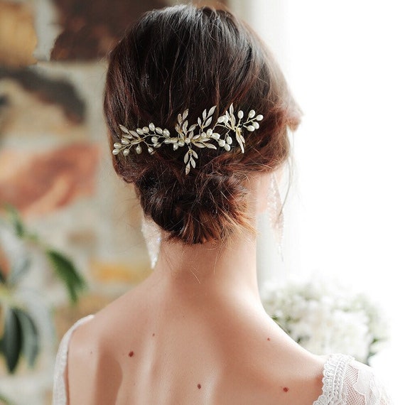 bridal leaf headpiece
