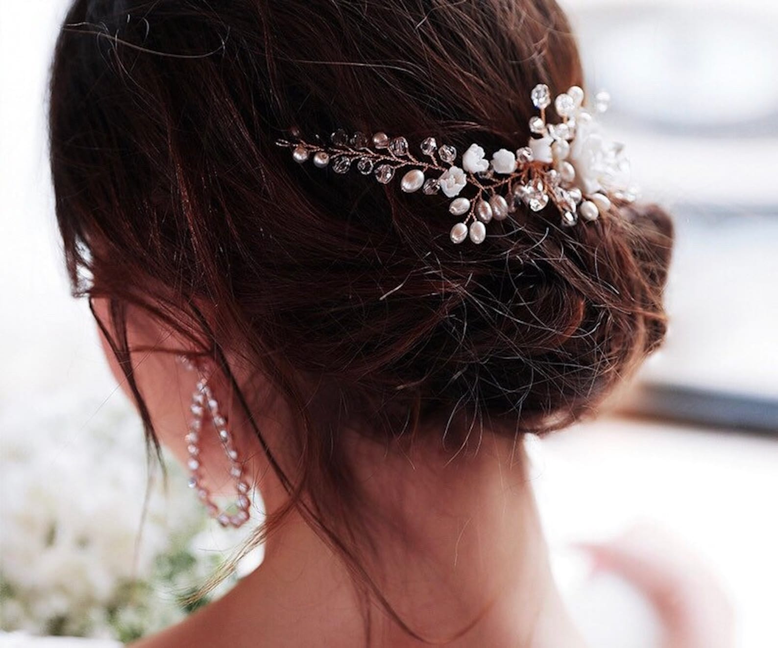jeweled wedding headpiece
