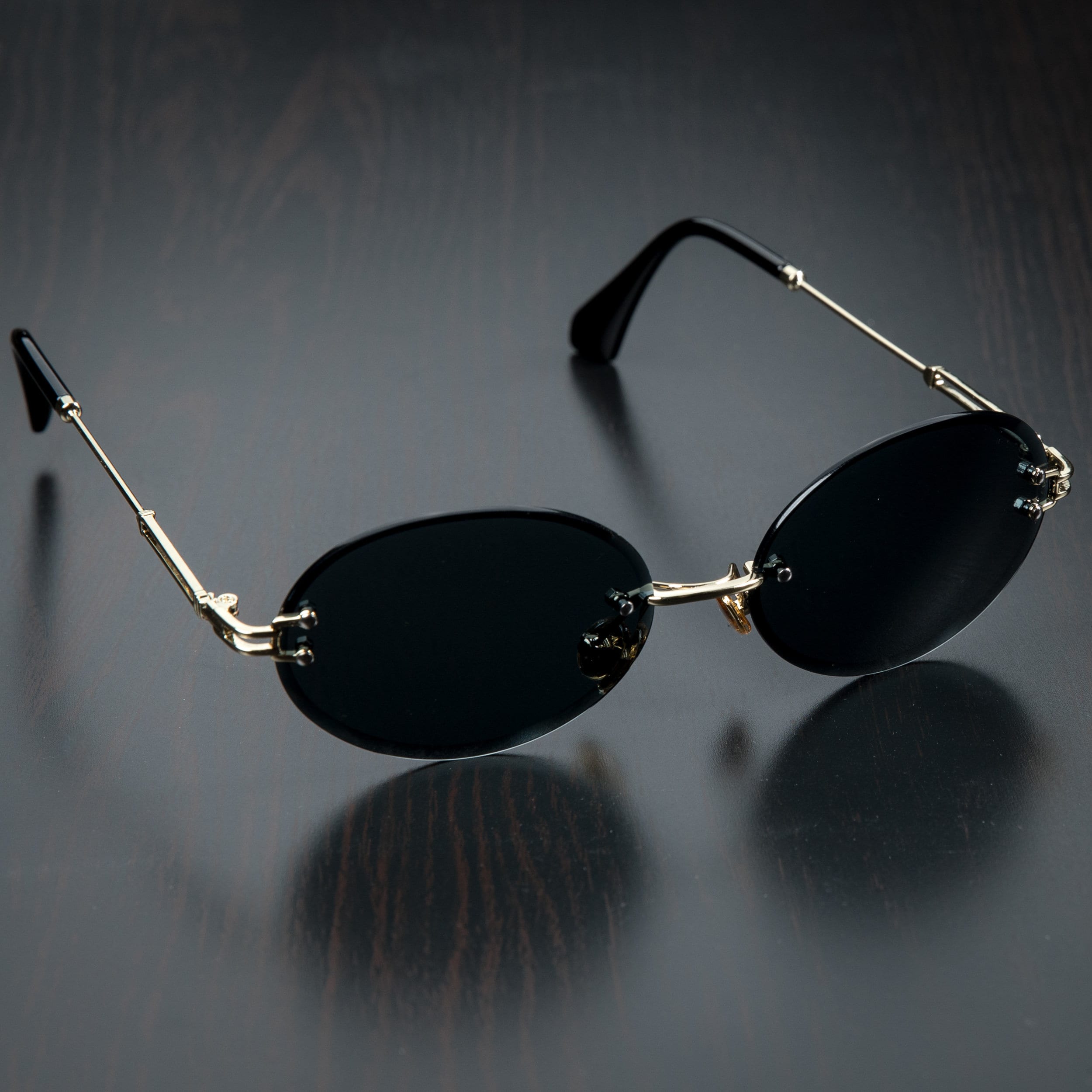 black gold sunglasses mens