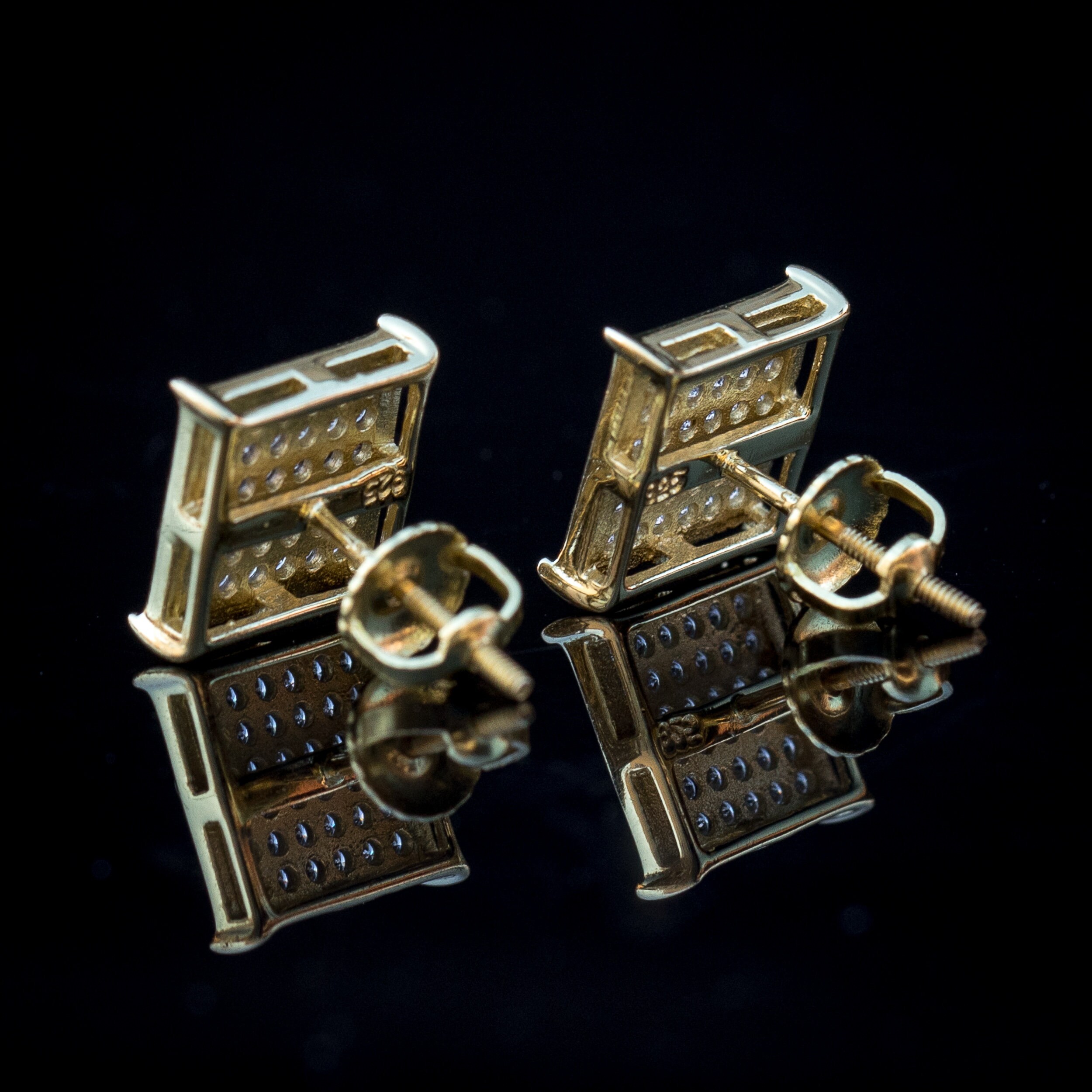 Mens square studs Clearance
