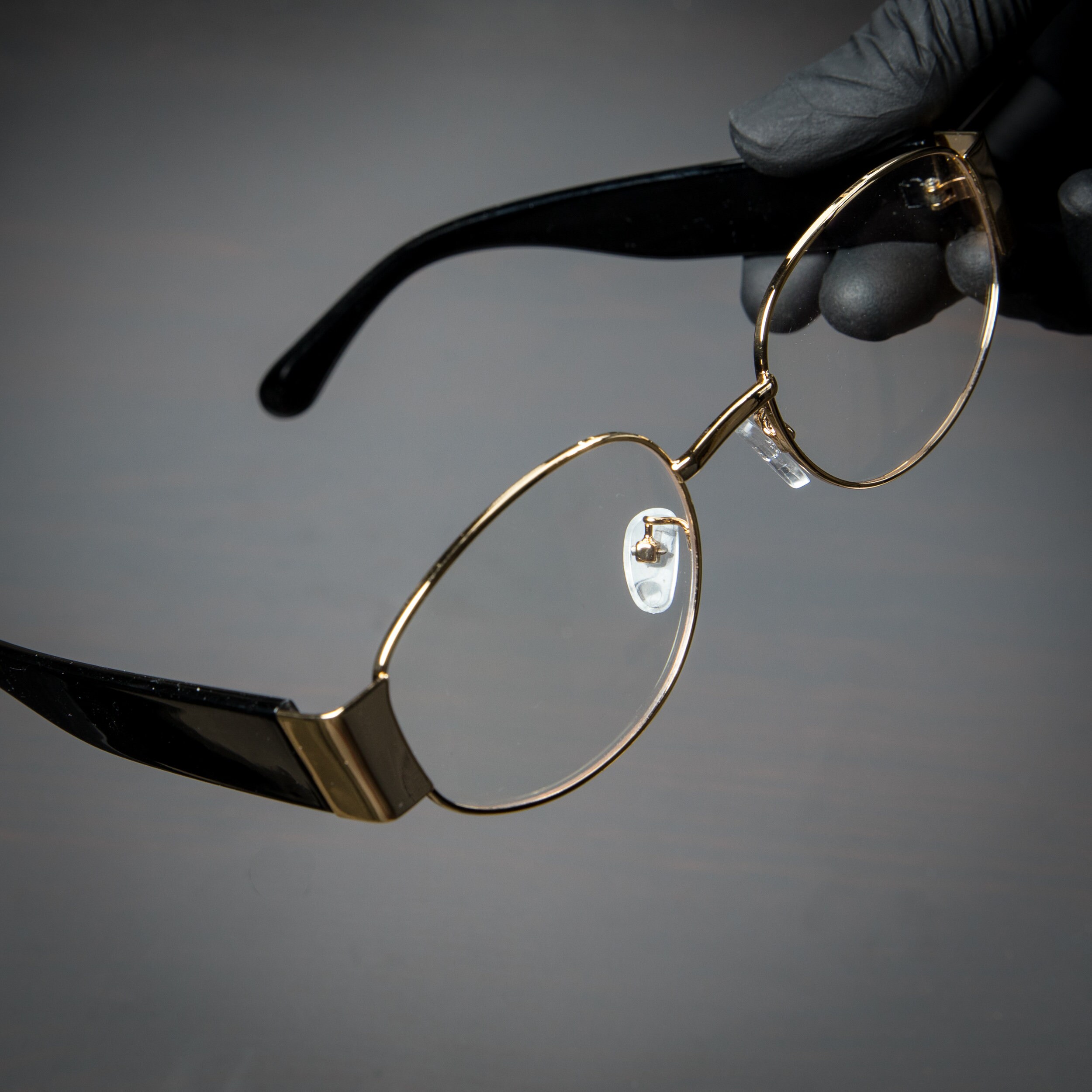 Mens Gold Round Transparent Vintage Oval Clear Lens Hip Hop - Etsy