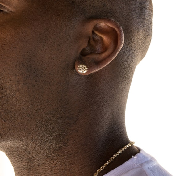 Men on sale nugget earrings