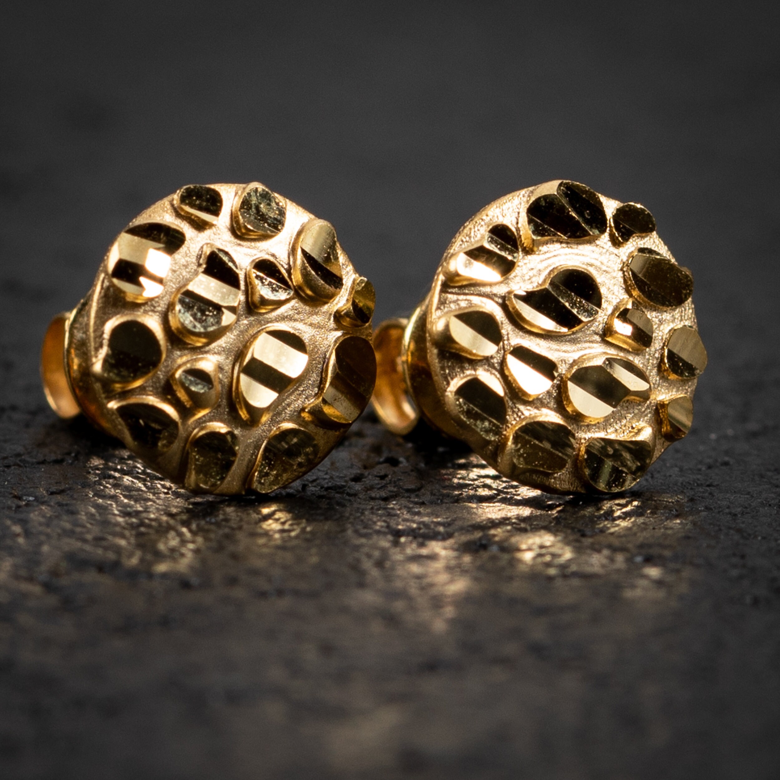 Nugget earrings deals men