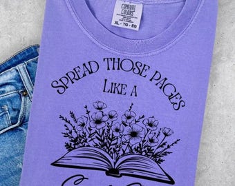 Reading Books Graphic Tee: Dark Romance Book Club Comfort Colors T-Shirt