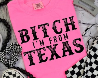 Texas Pride Comfort Colors Tee: Lone Star State Flag T-Shirt