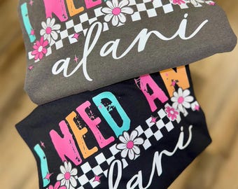 Alani Energy Drink Graphic Tee: Flowery Comfort Colors T-Shirt