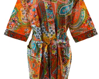 100 % Cotton Kimono Robes Beautiflu cotton Kimono Dress Eapress Delivery Dressing Gown Cotton Kimono Free Delivery