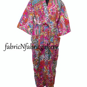 handmade block printed kantha kimono free shipping bath robe beach wear kimono cotton dresses cotton kantha kimono