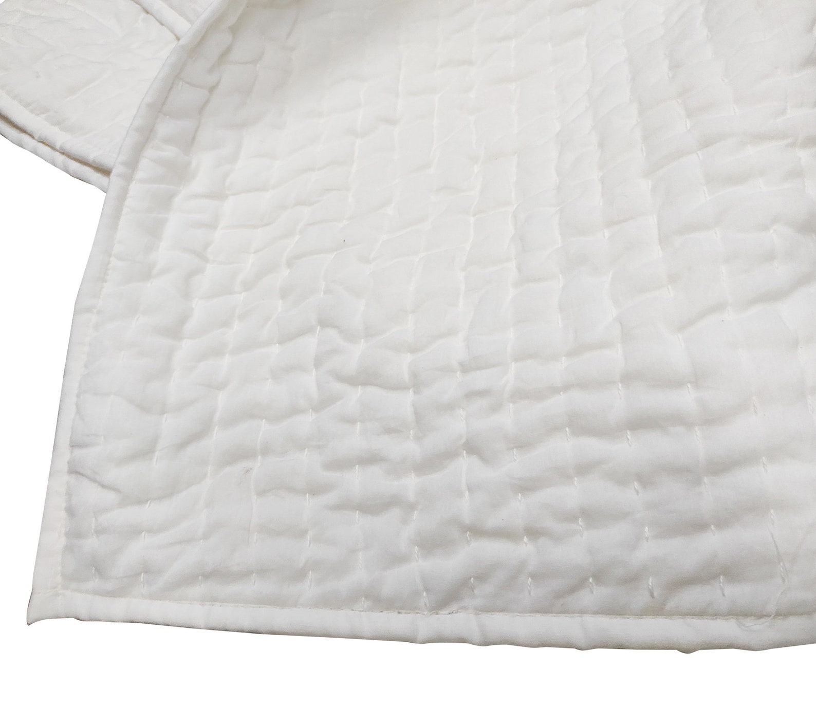 Solid White Kantha Quilt Cotton Kantha Quilt Handmade Quilt Etsy