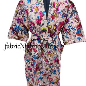 Cotton Kimono Robes Soft And Comfortable Bath Robes Loungewear House Coat Robe Night Wear Gown