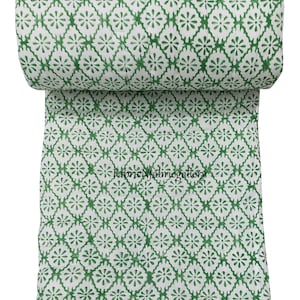 Reversible Quilt Soft Quality Quilt, Hand Block Print Quilt Floral Ultra Warm Quilt Bedroom Quilt Perfect For Winter Jaipur Famous Quilt