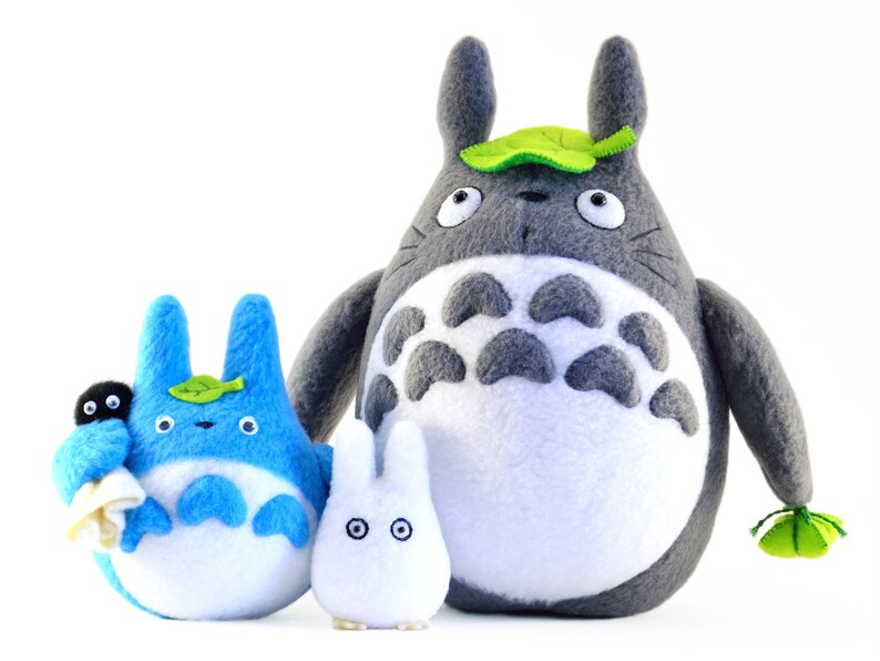 Totoro Plush Toys Set My Neighbor Totoro Ghibli Characters Etsy