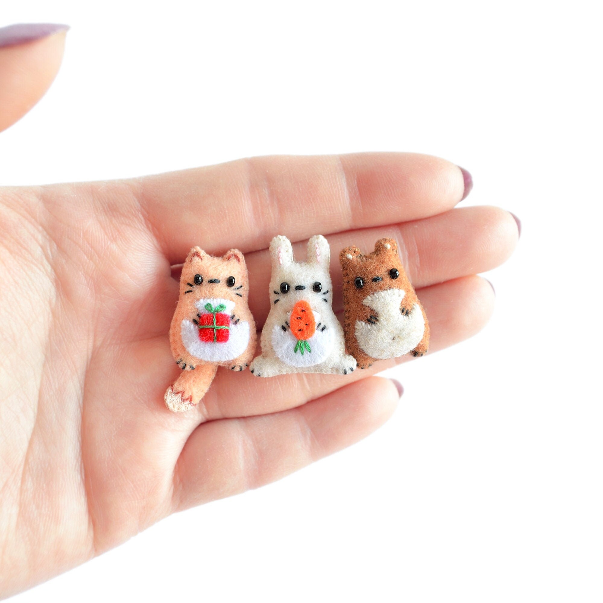 Tiny Stuffed Animals Pack Cute Tiny Plushies Kawaii Plush Etsy