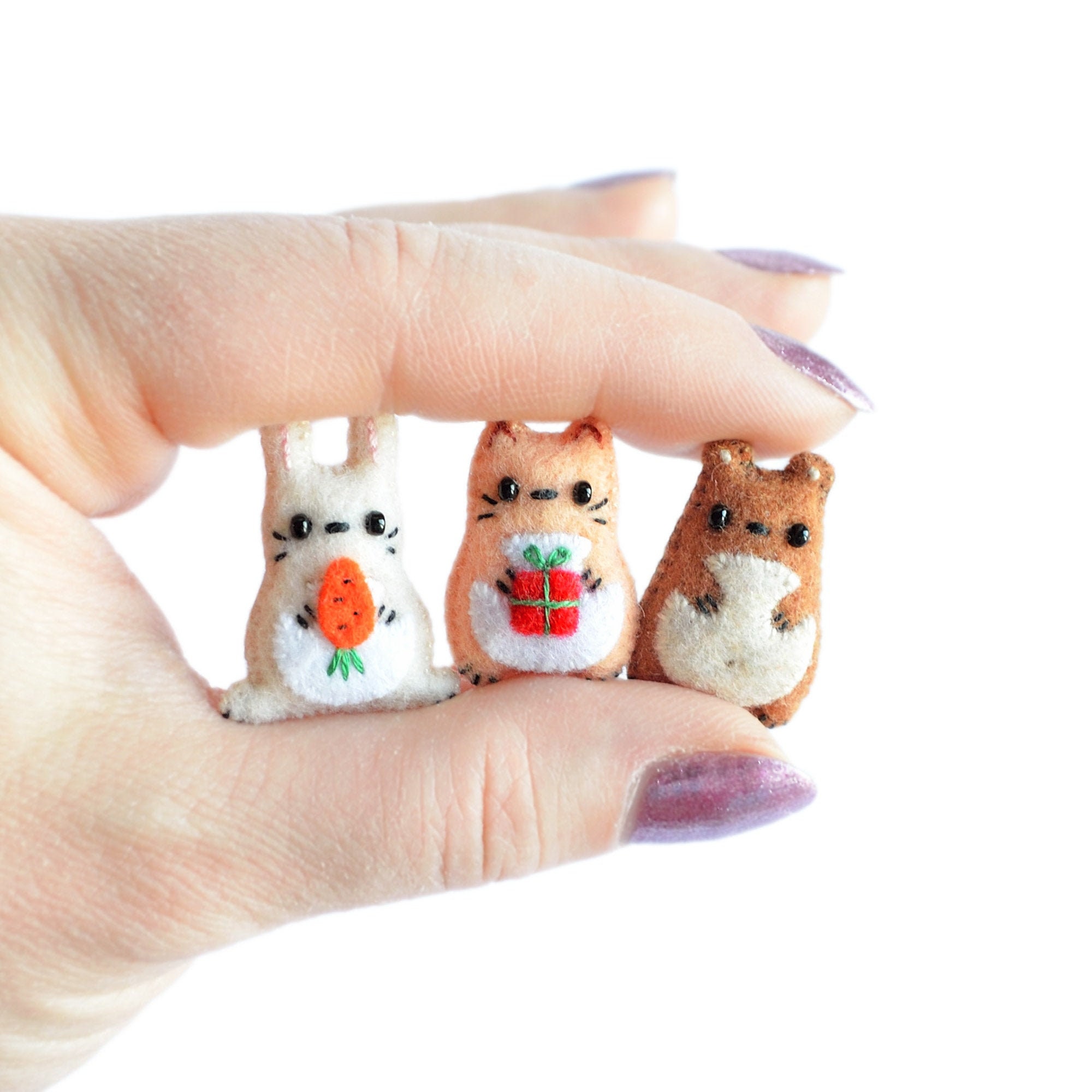 Tiny Stuffed Animals Pack Cute Tiny Plushies Kawaii Plush Etsy