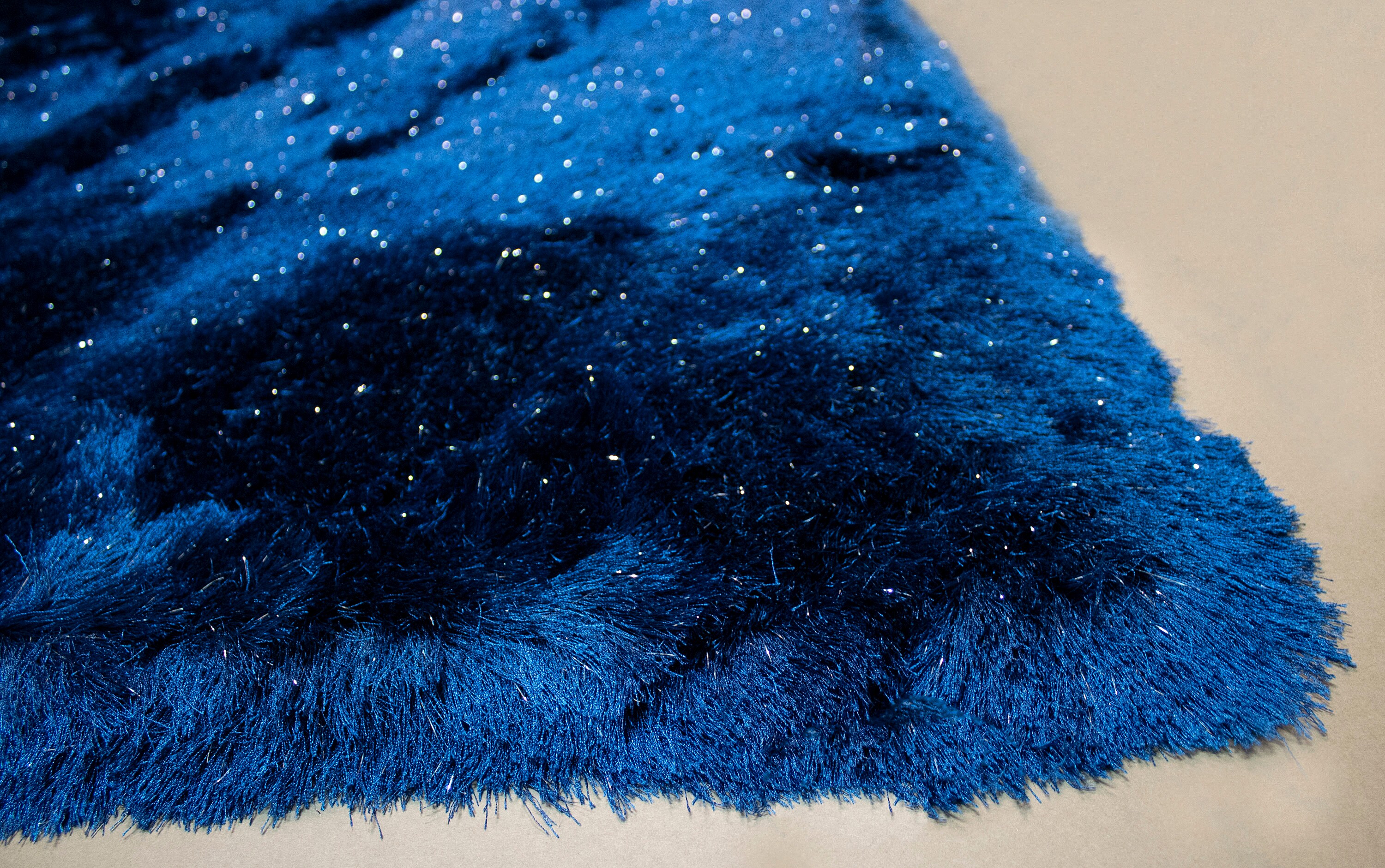 Azul oscuro marino 5x7 brillo brillo Shag Shagy área | Etsy