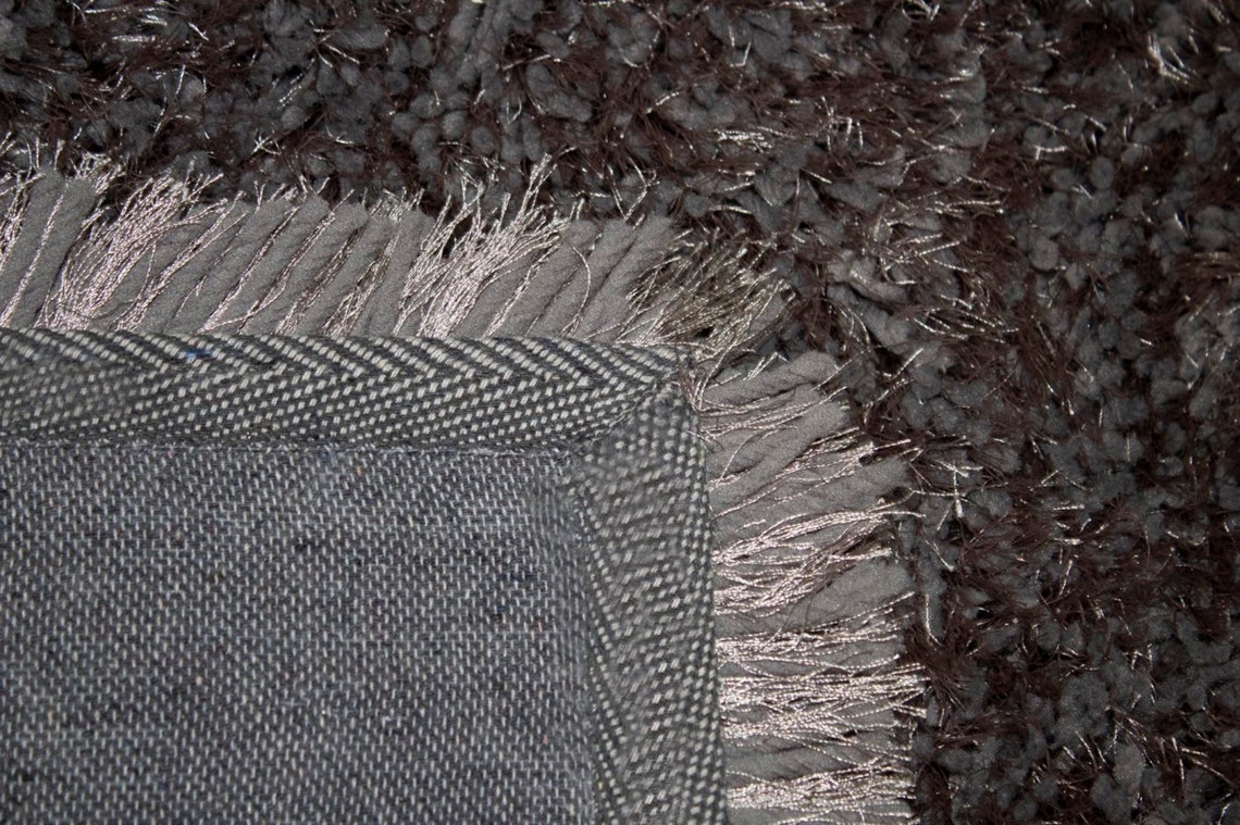5'x7' Pies gris carbón shag peludo área sólida | Etsy