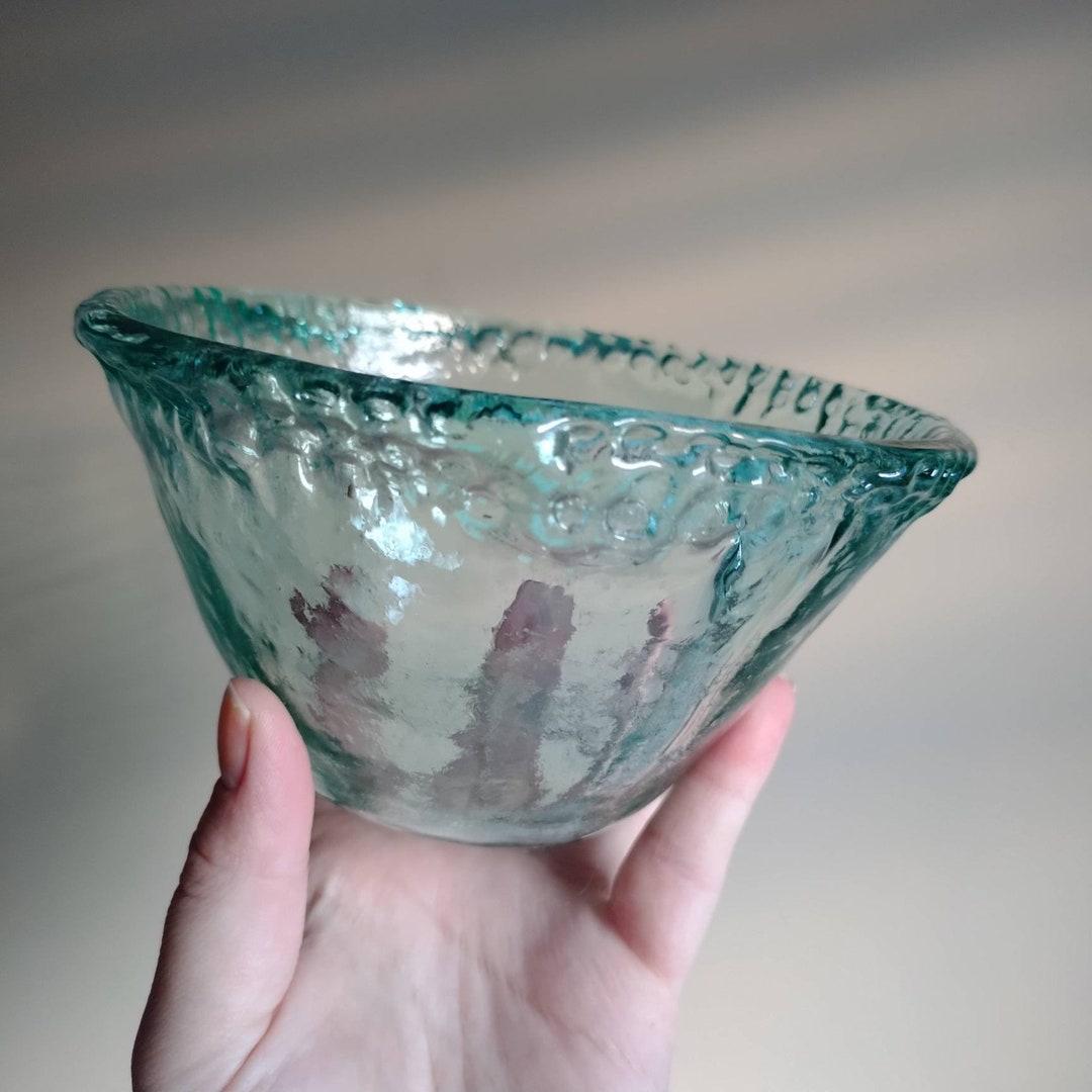 Recycled Glassware Made in Egypt Recycled Glass Bowl Etsy