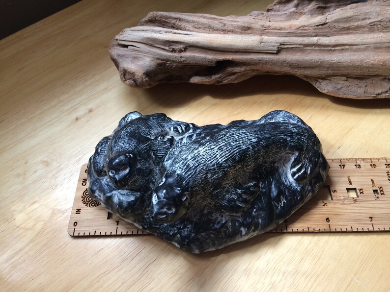 Al Wolf Seal Soapstone Sculpture Made in Canada Seal Etsy