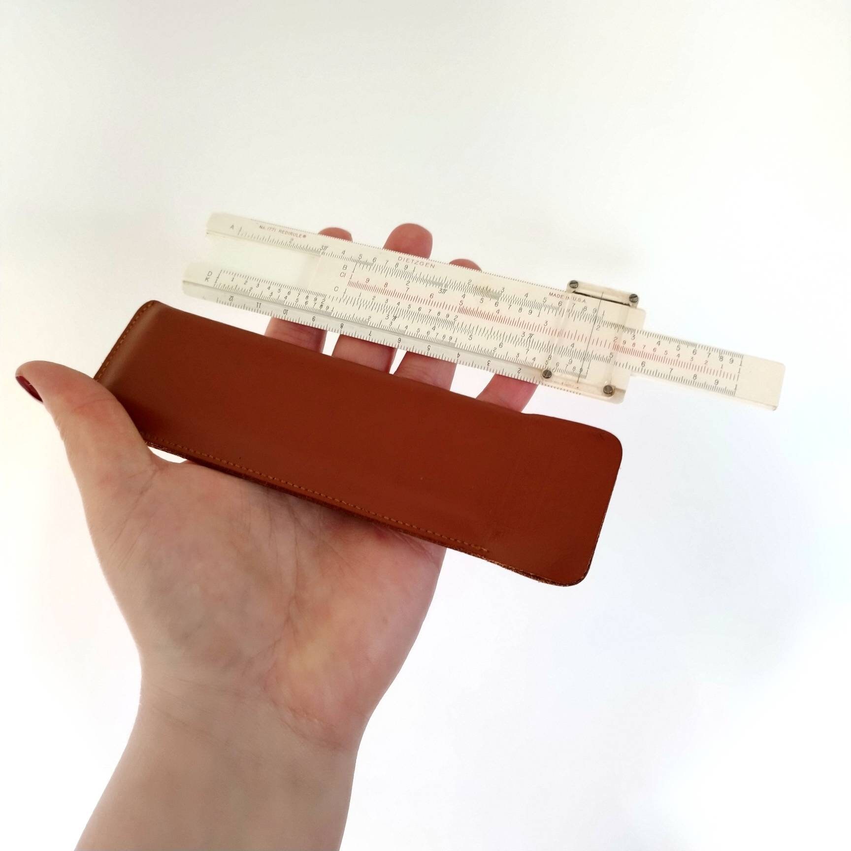 851 Pencil Case Multipurpose Utility Box Ruler Length - Clear