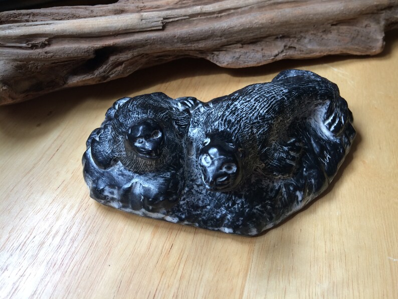 Al Wolf Seal Soapstone Sculpture Made in Canada Seal Etsy