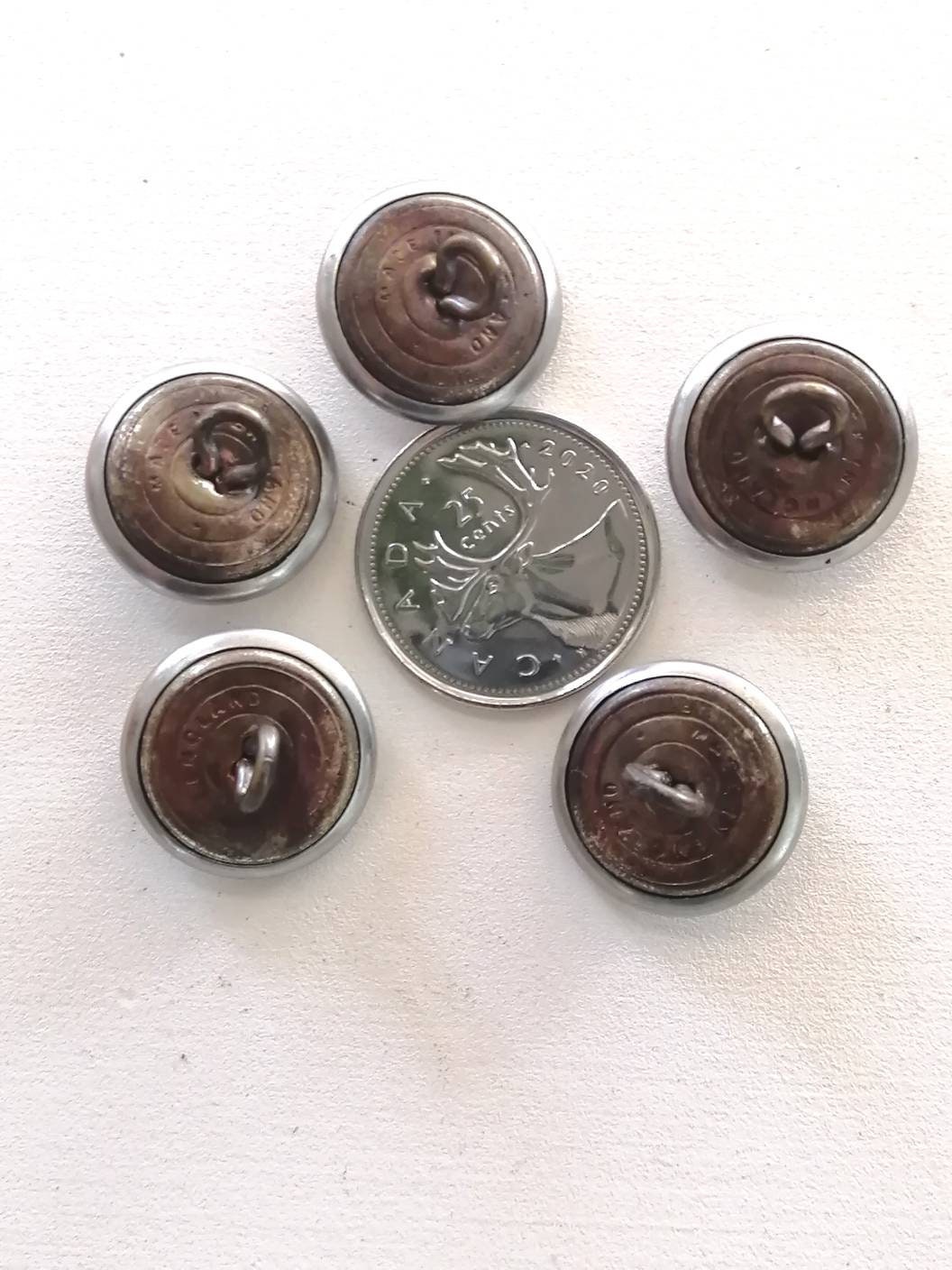 Police Uniform Buttons Antique Buttons 5 Vintage Buttons Etsy