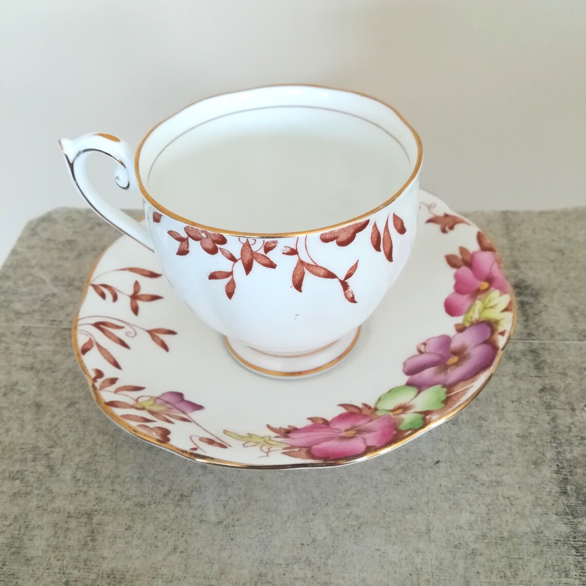 Bell China Fine Bone China Made in England Flowers Etsy