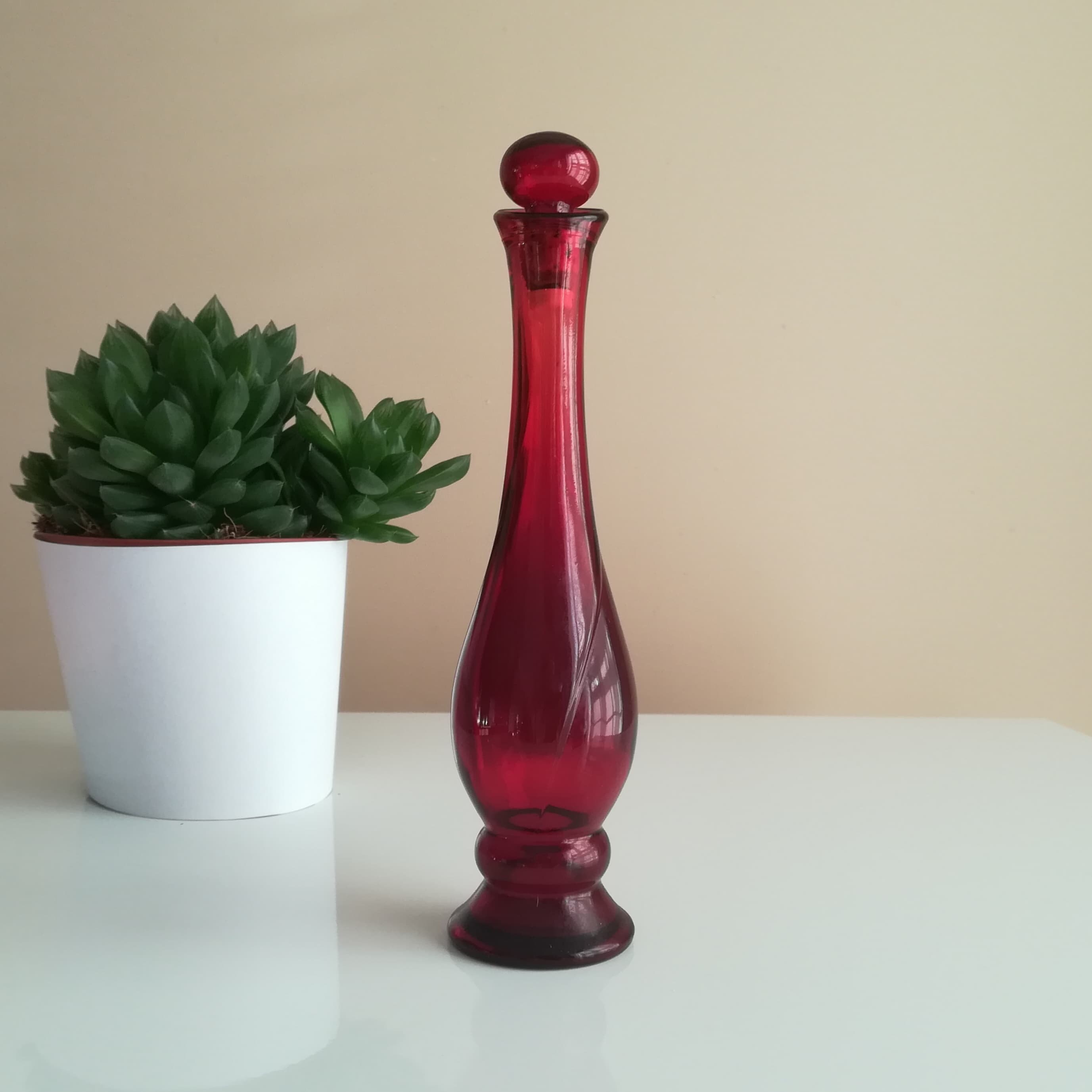 Ruby Red Vase AVON Vintage Holiday Decor Avon Etsy UK