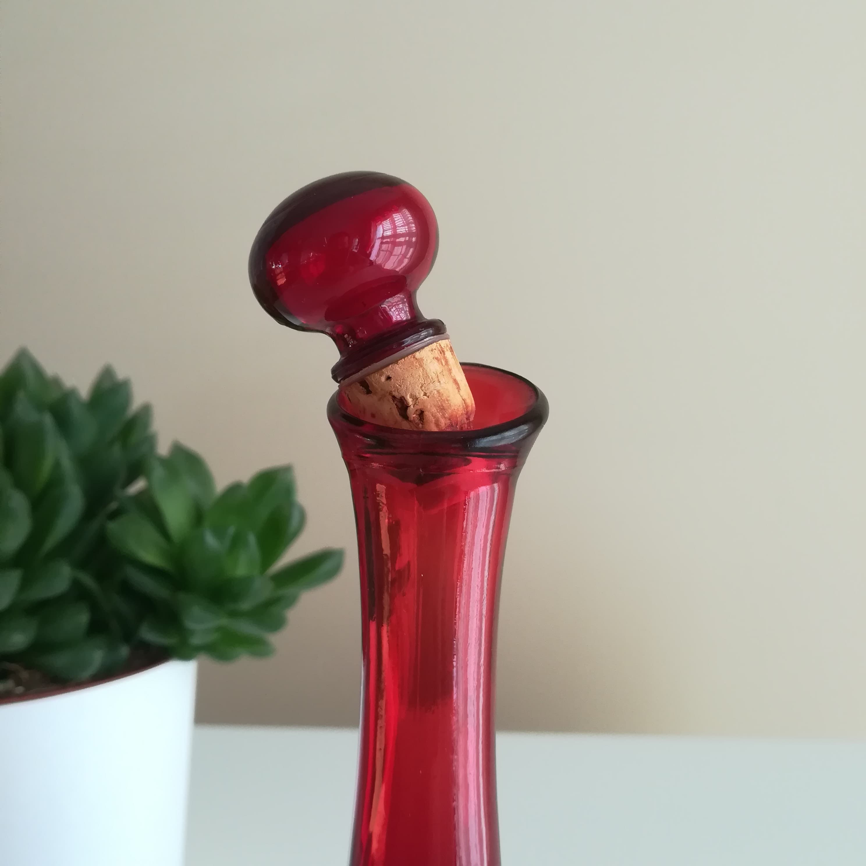Ruby Red Vase AVON Vintage Holiday Decor Avon Etsy UK
