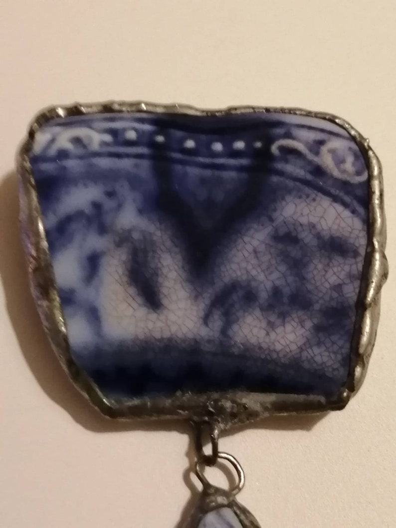 Pottery Designer Brooch Vintage Pottery Signed M.W Brooch