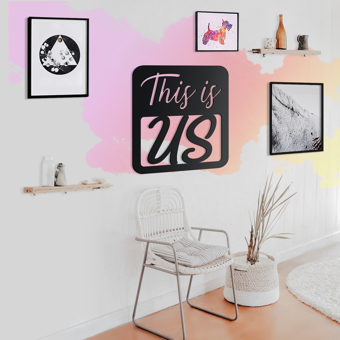 This Is Us Metal Wall Sign/ Wall Hanging Quote Wall Art Etsy