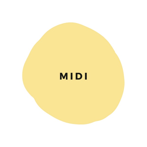 Kreidefarbe MIDI | Gelb | Möbelfarbe | Naturfarbe | 100% ökologisch | Shabby Chic | Vintage | Kinderzimmer | Für Möbel und DIY