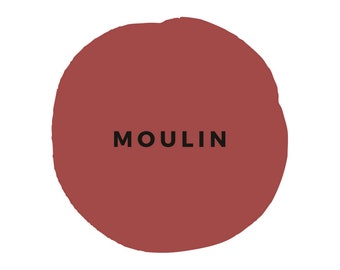 Kreidefarbe MOULIN | Rot | Möbelfarbe | Landhausstil | Shabby Chic | Vintage | Naturfarbe | Bio | 100 % ökologisch | Für Möbel und DIY