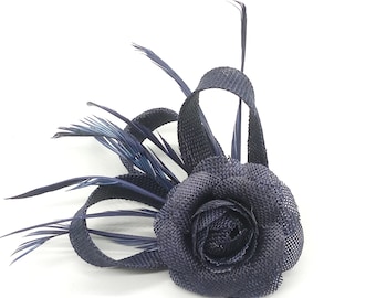 Navy Blue Boutonniere