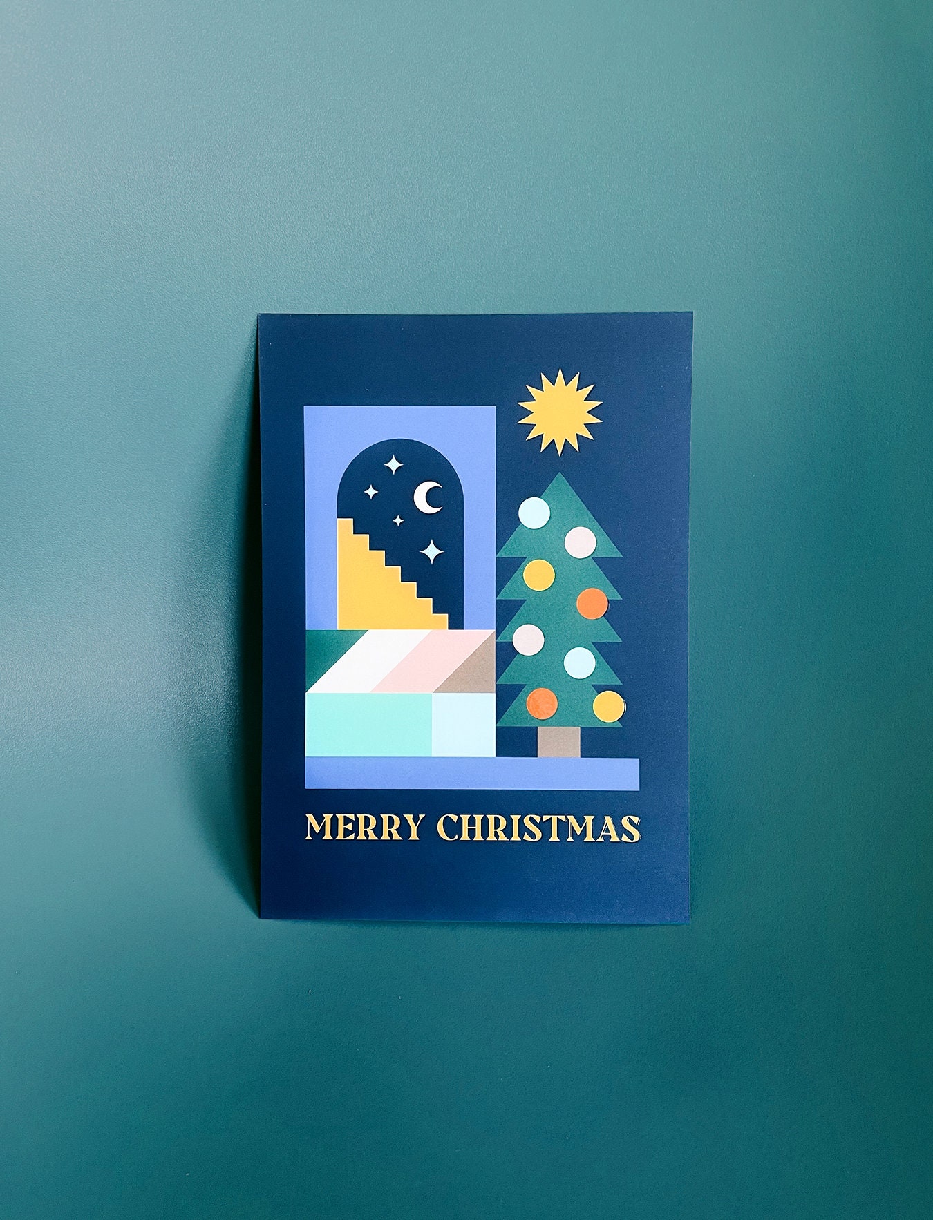 Carte Postale Merry Christmas A5