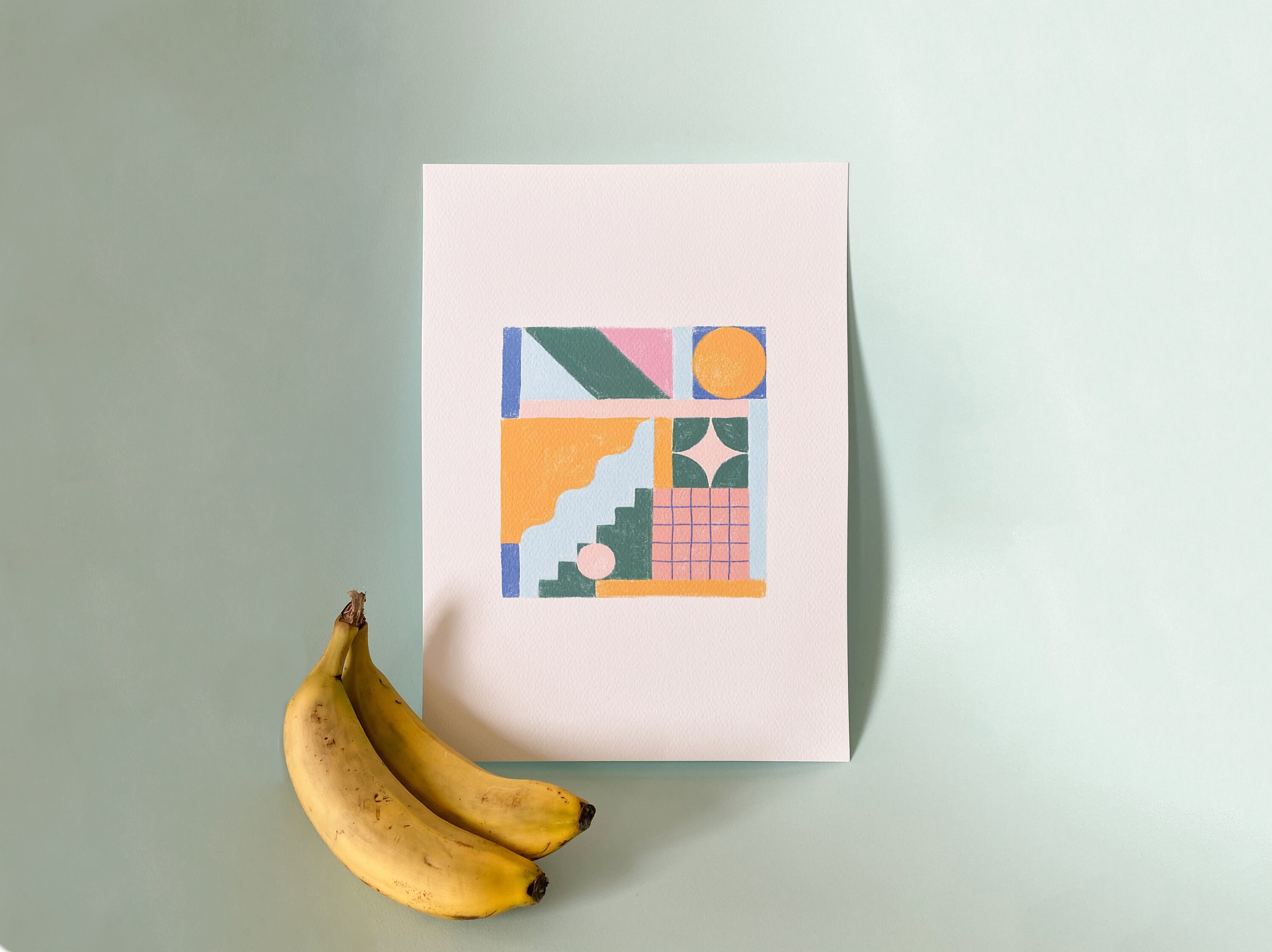 Affiche A4 Triptyque Colombages 1 Decoration Poster Série Ultra Limitée